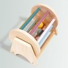 Wooden Rattle Rolling Drum Logic Thinking Hand Eye Coordination Safe