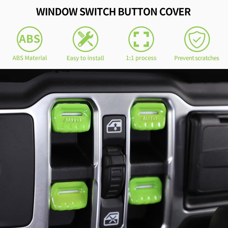 SQQP Window Switch Button Cover Trim Interior Accessories Fit for