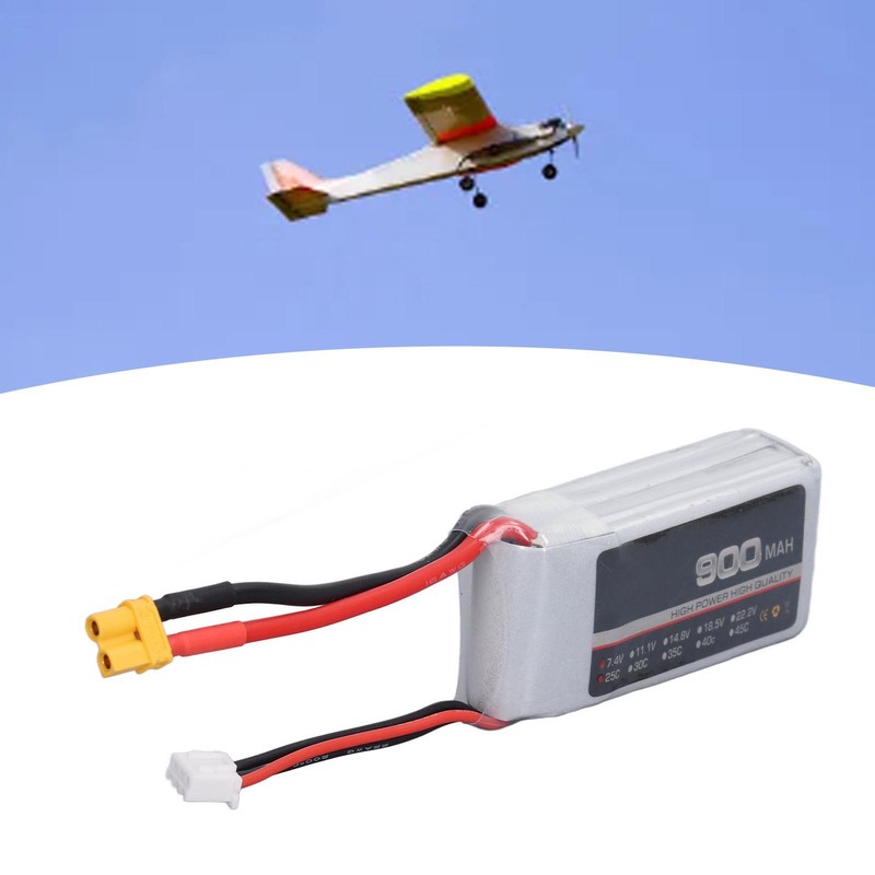LiPo Battery 25C 900mAh XT30 Connector Stable Powerful Performance RC