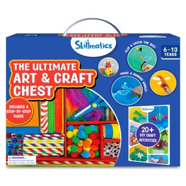 Skillmatics Ultimate Art & Craft Kit for Kids - 2000+ Pieces, DIY Craft Supplies with Step-by-Step Guide, Creative Activity Set & Gifts for Girls & Boys Ages 6, 7, 8, 9, 10, 11, 12, 13