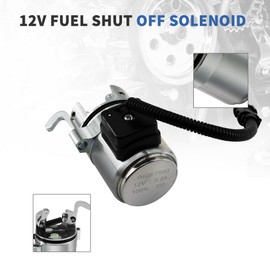 RABROPAR 12V Fuel Shut Off Solenoid 6686715 6680121 6688260 04272956 Compatible with Bobcat 442 864 863 873 883 S250 T200 Deutz Engine