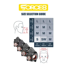 Force 8 Half-Mask Medium (Mask only) (JSP BHT003-0L5-000)