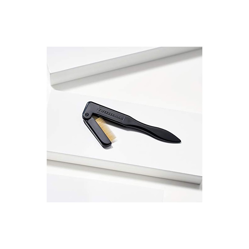 Peine para pestañas Tweezerman, diseño plegable