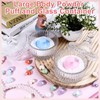 4 Pack Crystal Powder Puff And Container Set, Large Body