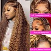 FYKD Highlight Ombre Lace Front Wig Human Hair 13x4 HD