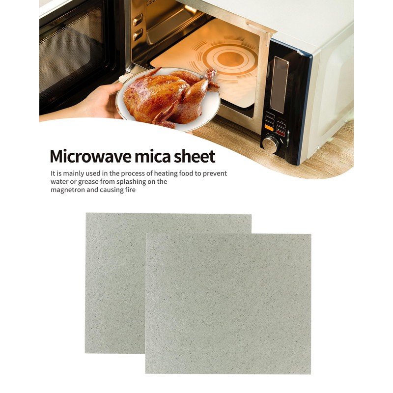 YQBOOM 2 PCS Waveguide Cover, Universal Mica Sheet for Microwave