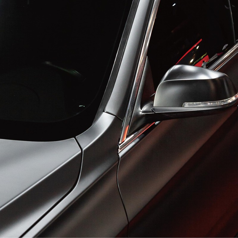 VViViD+ Matte Metallic Black Vinyl Wrap (3ft x 5ft)