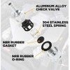 DAVRPES 10mm 3/8" Fuel Check Valve One Way Inline Non