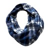 J26 Tartan Warm Winter Loop Scarf Checked Tube Scarf Round