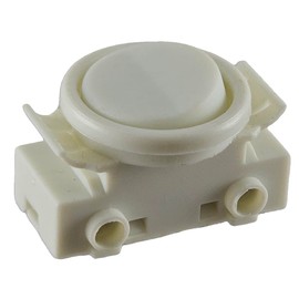 Installation Rocker Switch for Lamp 2 A 250 V Rocker Switch with Ring and Rocker Fits as Replacement Switch for Under-Unit Lights, Kitchen Lights, Wall Lights, Motorhomes etc., Colour: White