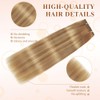 HotLulana Clip-In Real Hair Extensions, 7 Pieces, 40 cm, 120