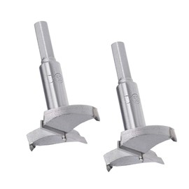 MACHSWON 2PCS Forstner Drill Bits Tungsten Carbide Wood Hole Saw Opener Drill Bit 53mm Woodworking Drilling Bit Cutter