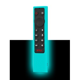 Shockproof Case Compatible for NVIDIA Shield Android TV Pro 4K HDR Streaming Media Player,Skin Holder for NVIDIA Shield Remote Controller(Glow-Blue)