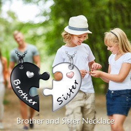 POPLYKE Mother Daughter Necklace Mother Son Pendant Father Daughter Sister Jewellery Sterling Silver Mother Daughter Jewellery Set Gifts for Women, Sterling Silver, No Gemstone