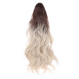 TefuRe M056 Hair Extensions, Quick Detach, Ponytail, Wig, Wave Dark Brown x OWA,