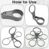 2 Pcs Folding And Swivelling Plastic Handheld Cup Holder， Carrying