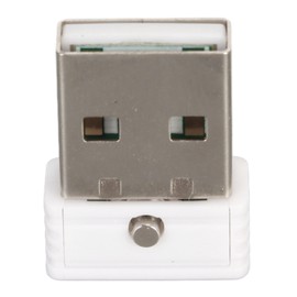 Mouse Jiggler Keep Screen Active Plug and Play USB Power Strong ABS Mouse Mover for Computer Meeting Gaming White