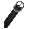 Urban Classics Small Ring Buckle Belt, Black/Silver, L