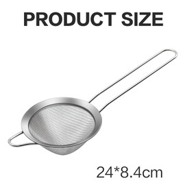 Cocktail Strainer, 2 Pack Stainless Steel Cocktail Sieve Tea Strainer, Bar Cocktail Strainer Filtering Tool
