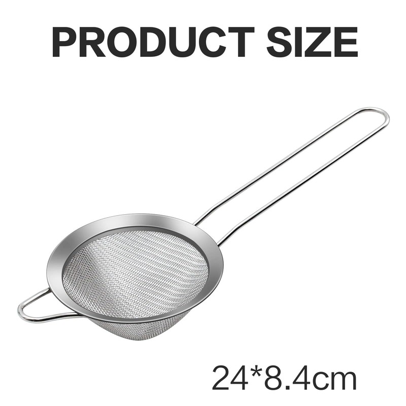 Cocktail Strainer, 2 Pack Stainless Steel Cocktail Sieve Tea Strainer,