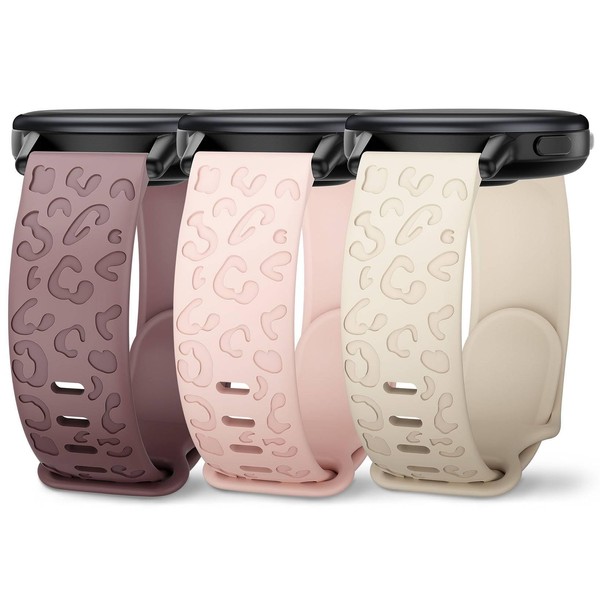 Wizvv 18 mm, 20 mm, 22 mm bracelet with leopard