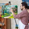 Ezzyso Caballete Plegable Instantáneo De 168cm Portátil Arte Pintar
