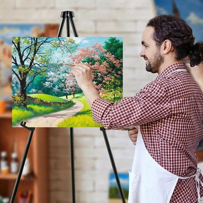 Ezzyso Caballete Plegable Instantáneo De 168cm Portátil Arte Pintar