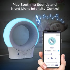 Hubble Connected - Eclipse - Smart Wi-Fi Audio Monitor and Soother with Night Light and Bluetooth Speaker - Baby Monitor - HCSECLPS-CA