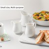 2 Pack 4 Oz Classic White Ceramic Small Creamer Pitcher