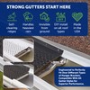 LeafTek Gutter Guards for Leaves 5" x 8' Black –