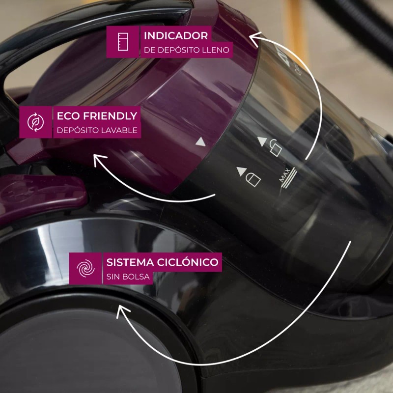 Atma Aspiradora Trineo Atma Ciclonic Power AS8920MX Color Violeta