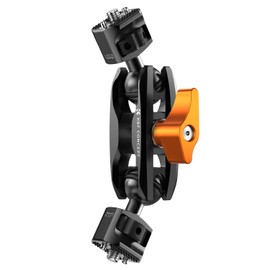 K&F Concept Dual Ball Head Magic Arm Articulated Magic Arm with 1/4"-20 Thread, 360° Swivel Ball Head Aluminum Alloy Camera Monitor Mount Arm