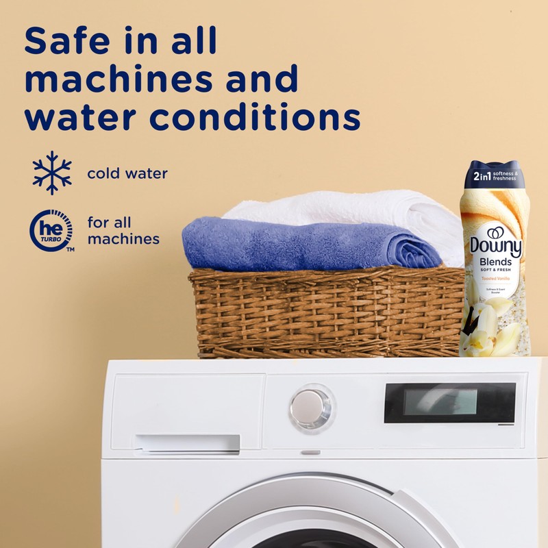 Downy Blends In-Wash Laundry Scent Booster Beads, Toasted Vanilla Scent,