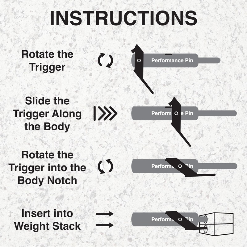 PERFORMANCE PIN The Original Drop Set Pins for Gym |