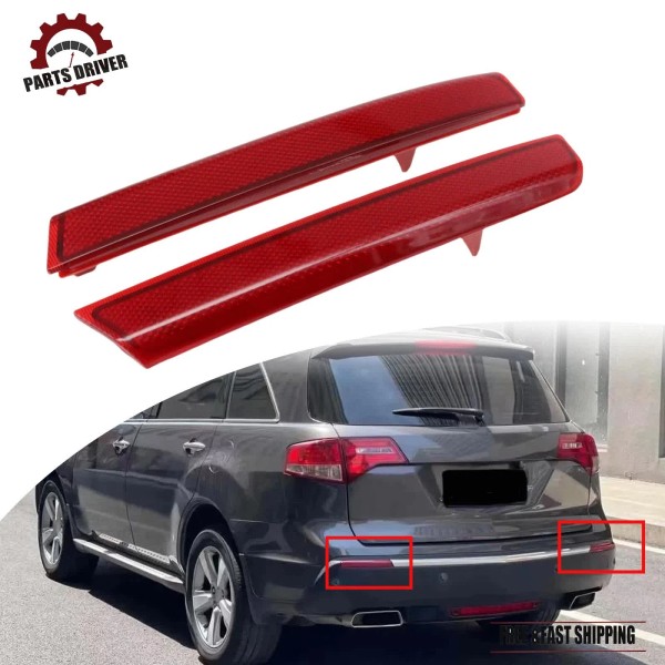 Unbranded For 2010-2013 Acura MDX Pair Rear Left+Right Side Bumper