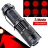 2 Pack Red Light Torch, WESLITE Mini Red Flashlight Zoomable