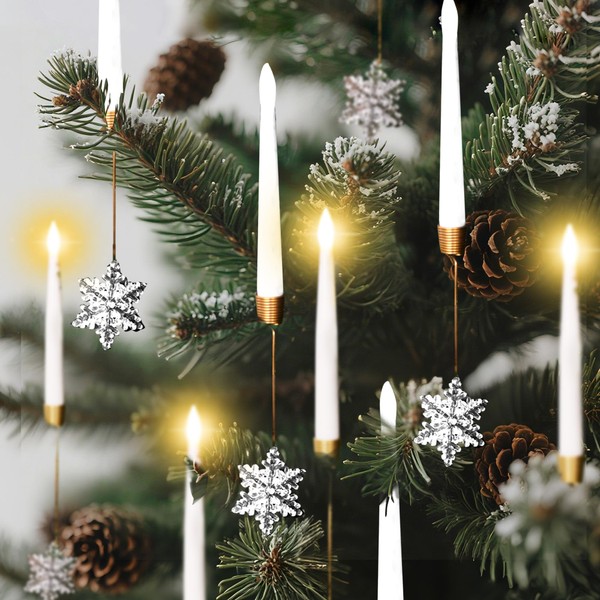 Jestonten Christmas Tree Candles Lights with Remote - 12 Pack