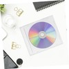 LALAFINA 2Pcs Transparent CD Storage Cases Portable CD Holders for
