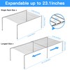 Tomorotec Space-Saving Stainless Steel Storage Rack, 12.8-22.8 in, Silver, Easy