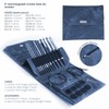 Lykke Interchangeable Tunisian Crochet Hooks Set in Indigo Pouch