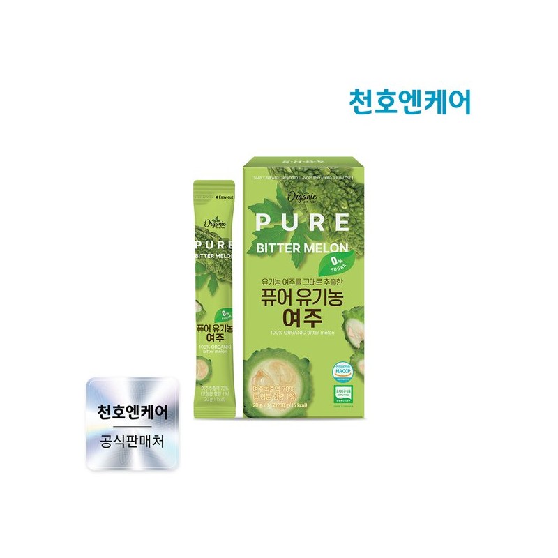 CheonhoenCare [천호엔케어] 퓨어 유기농 여주 스틱 20g 14포 x 1박스