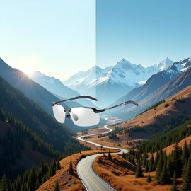 White-Black Polarized Photochromic Sunglasses UV400 Sports Sunglasses Day and Night Driving Glasses Ultra-Light Sun Glasses Eyewear Cycling Glasses and Goggles Outdoor, Cycling, Glasses and Goggles