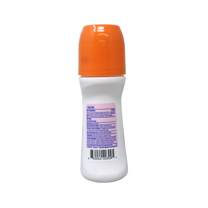 Dry Idea Anti Perspirant Deodorant Roll On Unscented 3.25 Ounce