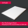 Set of 6 Polystyrene Panels White I DIN A4 Plastic