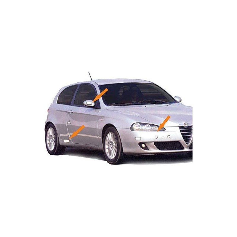Quattroerre Fourerre 1649 Reflective Sticker Triangles, White, Set of 2