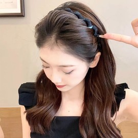 3 Stück Haarreif Haifischzahn Haarkamm Haarband Zickzack Haarreif, Gewellte Kunststoff Stirnband, Make Up Fitness Tägliches Haarreifen Damen, Sport Haarband Mädchen