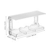 Mipcase Clear Window Bird Feeder with Suction Grip Sturdy and