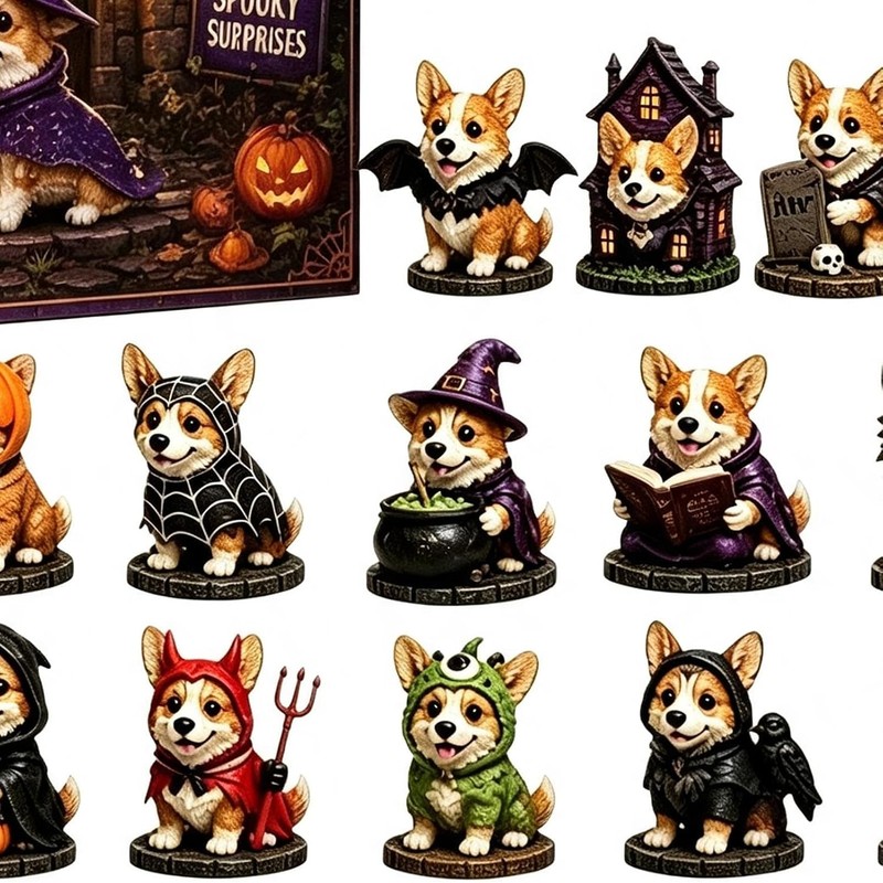 Calendario de Cuenta Atrás Halloween 2026 – Perro Acrílico 2D
