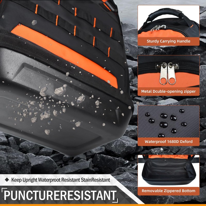 Stahlusdick Tool Backpack Heavy Duty, Large HVAC Work Backpack Tool