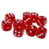 Yiotfandoll 10PCS Polyhedral Dice - D6 Acrylic Dice (16mm, Transparent